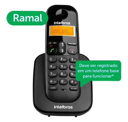 Imagem de Ramal Digital Telefone Intelbras Ts 3111 Sem Fio Preto