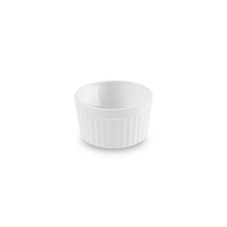Imagem de Ramekin canelado 150 ml em melamina 9 cm branco sauce haus 51901/006
