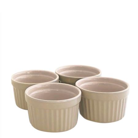 Imagem de Ramekin de Cerâmica Classic Jomafe Creme 10x5,5CM 4PÇS