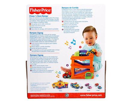 Pista Fisher-Price Lil' Zoomers Rampas de Corrida com Carrinhos, Brinquedo  para Bebês Fisher-Price Usado 33560205