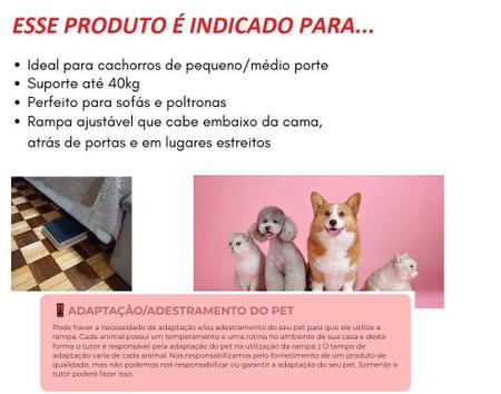 Imagem de Rampa Para Cães Cachorro - Escadinha - Hg Madeira