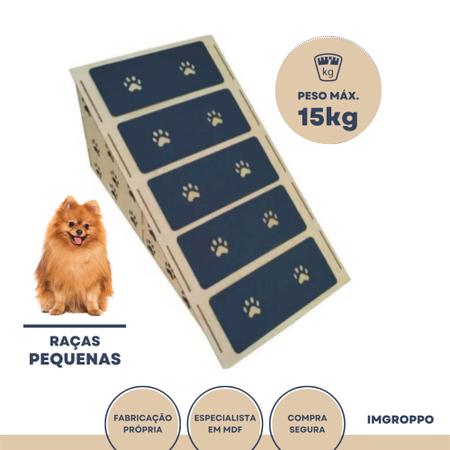 Imagem de Rampa pet mdf - 30cm altura para cães personalizada com o nome
