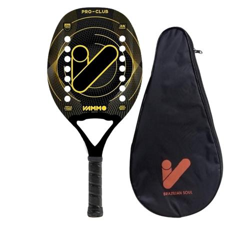 Imagem de Raquete Beach Tennis Vammo Pro Club Carbono 3K