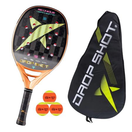 Imagem de Raquete de Beach Tennis DROP SHOT Legacy Soft Eva Pro Bronze