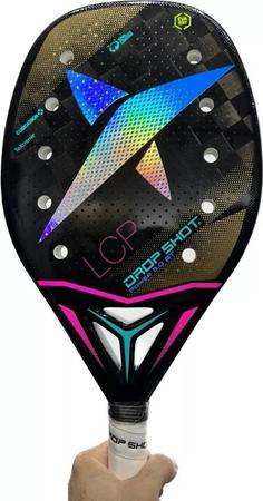 Imagem de Raquete De Beach Tennis Drop Shot Power 3.0 2023 Carbono 18k