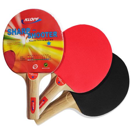 Raquete de tênis de mesa / ping pong 2 estrelas klopf shark ref:70684 –  Loja DF Sinuca