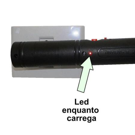 Imagem de Raquete elétrica mata mosquito kit 3 peças Vermelho CBRN05604 - COMMERCE BRASIL