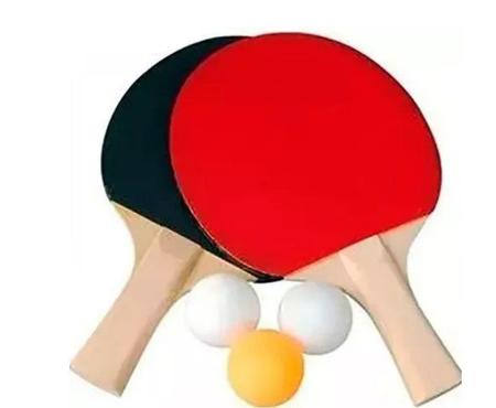 Raquete Tenis de Mesa Kit Ping Pong Raquetes com Duas Bolinhas de