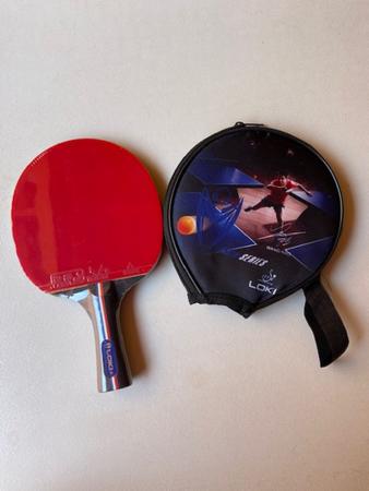 Imagem de Raquete Tênis De Mesa/Ping Pong Pro Loki Forte Spin Com Case