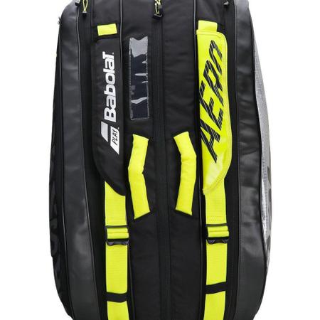 Imagem de Raqueteira Babolat RH X9 Pure Aero VS Preto e Amarelo