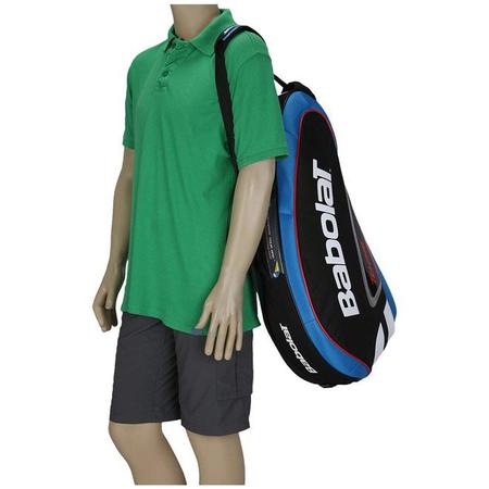 Raqueteira Babolat Team X3 Preta Com Azul Raqueteira para