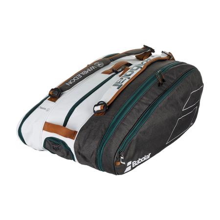 Raqueteira Pure Wimbledon 12R Modelo 2022 Branca e Cinza Babolat