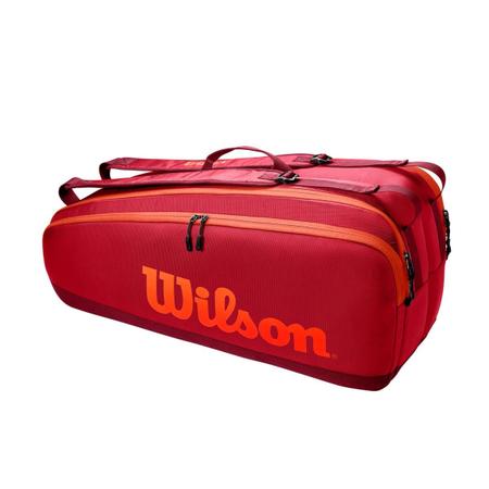Raqueteira Wilson Tour X6 Vermelha E Laranja Raqueteira para