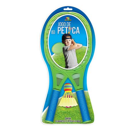 Sosoport 1 Conjunto Jogo De Tênis Infantil Raquete De Badminton Infantil  Peteca De Badminton Conjunto De Mini Badminton Rolha De Badminton Plástico