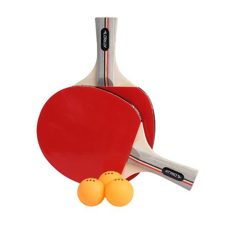 Imagem de Raquetes para Ping Pong com 3 Bolinhas Atrio