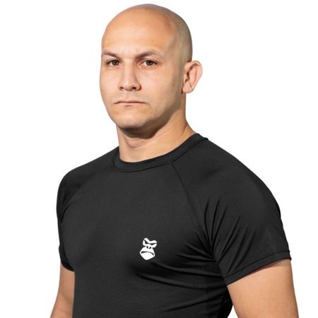 Rash Guard Manga Curta Jiu Jitsu Treino Brasil Gorilla - Gorilla