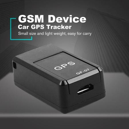 Imagem de Rastreador GPS Pequeno com Suporte Magnético e Gravador de Voz - Preto