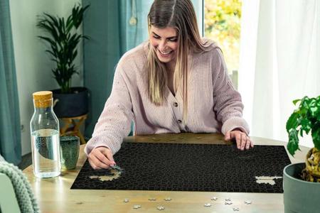 Imagem de Ravensburger Krypt Black 15260 736 Peça quebra-cabeça para adultos, cada peça é única, tecnologia softclick significa que as peças se encaixam perfeitamente,27" x 20"