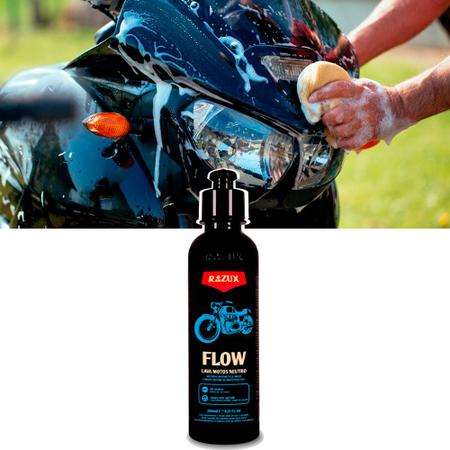 Imagem de Razux By Vonixx Flow 240ml Shampoo para Motos Ph Neutro