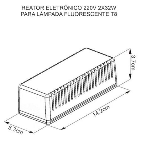 Imagem de Reator Eletrônico Lâmpada Tubular T8 2x32w AFP 220V