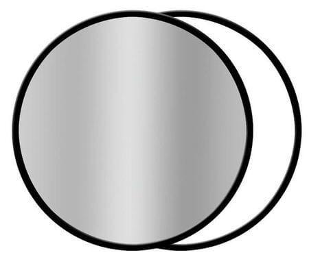 Imagem de Rebatedor Circular 2 em 1 Branco e Prata de 110cm Dobrável
