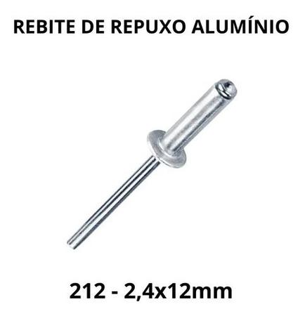 Imagem de Rebite De Alumínio Repuxo 212 2,4x12mm - 50 Unidades