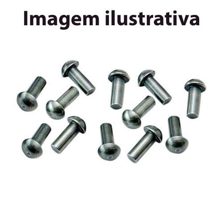Imagem de Rebite Maciço Cabeça Redonda De Aluminio 1/8 x 8 Pacote