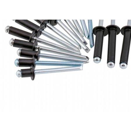 Rebite Rebitop Aluminio Preto Repuxo R308 Mil Imagem de Rebite Rebitop Aluminio Preto Repuxo R308 Mil