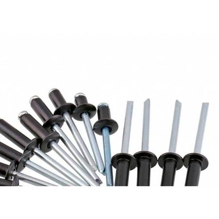 Rebite Rebitop Aluminio Preto Repuxo R308 Mil Imagem de Rebite Rebitop Aluminio Preto Repuxo R308 Mil