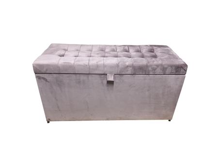 Imagem de Recamier puff baú beira de cama solteiro 90 cm-rose