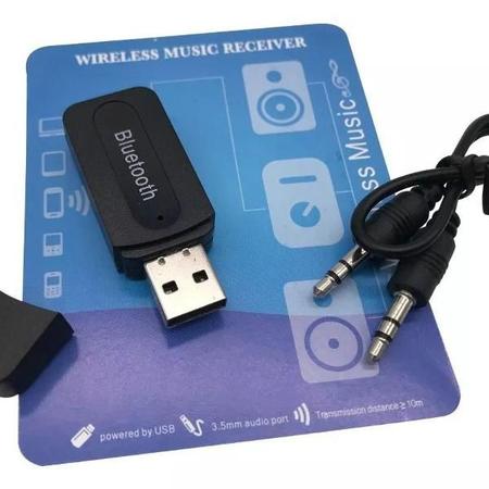 Imagem de Receptor Adaptador Bluetooth Usb P2 Audio Stereo