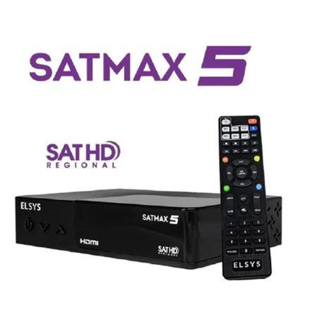 Imagem de Receptor digital novo modelo satmax 5 elsys banda c e ku