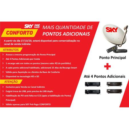 Receptor HD Sky Conforto SH01 | Preto