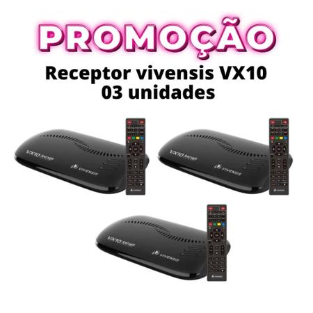 Imagem de Receptor Vx10 Sat Vivensis - Kit c/ 03 unidades
