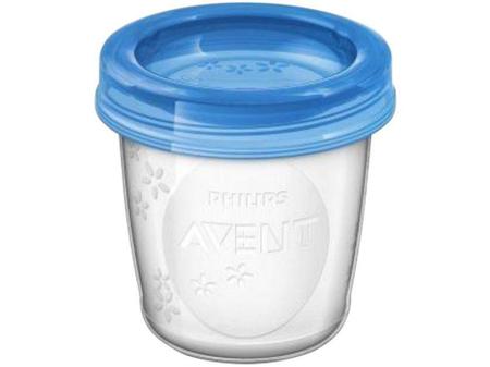 Imagem de Recipiente para Armazenar Leite Materno 180ml - Philips Avent SCF618/10 10 Unidades