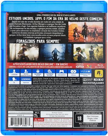 Red Dead Redemption II para PS4 - Rockstar Games - Jogos de Ação - Magazine  Luiza