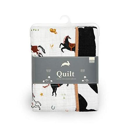 Red Rover Kids Cotton Muslin Quilt 44 x 44 100 Algodao Maquina Lavavel Mais Suave com Cada Lavagem Designs Ludicos Camadas Leves Respiraveis Unisex Howdy Horse ZCUOO Lustre Magazine Luiza