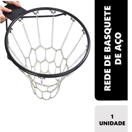 Imagem de Rede Aço Para Aro De Basquete Com Travas De Encaixe