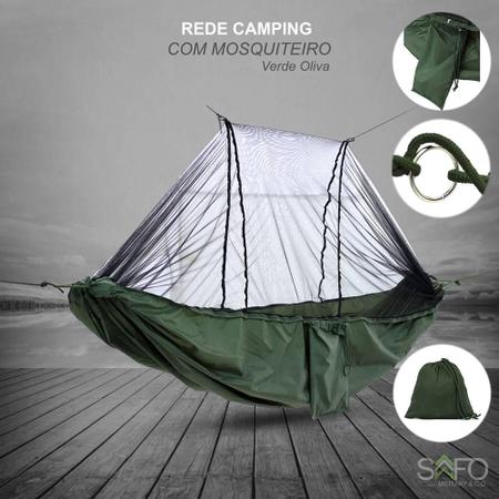 Rede Camping com Mosqueteiro SAFO MILITAR Cores Camuflada Imagem de Rede Camping com Mosqueteiro SAFO MILITAR Cores Camuflada