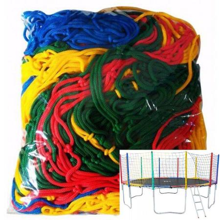 Rede Para Cama Elástica De 2,44m Colorida Premium - NAYCONFECÇÕES Imagem de Rede Para Cama Elástica De 2,44m Colorida Premium