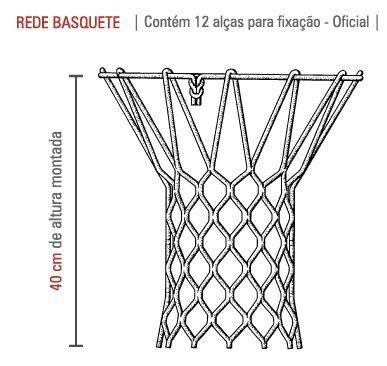 Imagem de Rede Redesport de Basquete fio 8,0 PES