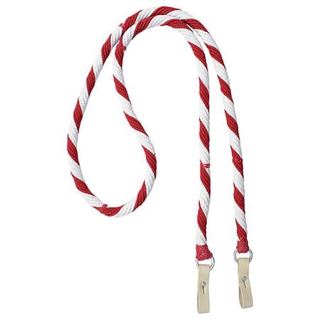 Rédea de Algodão SV0966 - Vermelho e branco - Selaria Vertentes Imagem de Rédea de Algodão SV0966 - Vermelho e branco