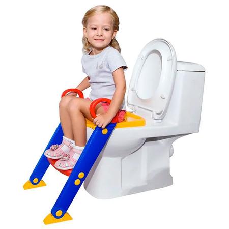 Imagem de Redutor de Assento Infantil Com Escada Para Vaso Sanitário Dican