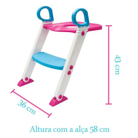 Imagem de Redutor De Vaso Com Escada Trono Infantil Buba Bebe