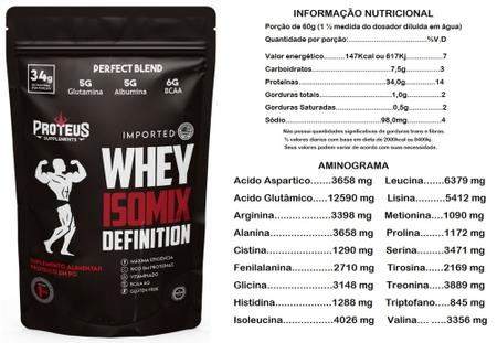 REF017- Whey Protein Isolate Mix 1 kilo - Baunilha 34gr Proteina - Proteus  775 line - Massa Muscular - Magazine Luiza