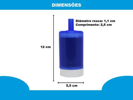 Imagem de Refil Com Carvão Ativado Para Torneiras Ativi Filtro C50 403