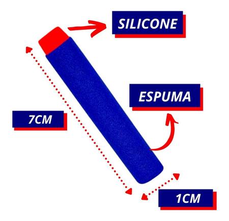 10pçs Refil Nerf Balas De Eva Com Recarga De Furo De Espuma De Recarga  Dardos Seguro Brinquedo Arma Para Nerf