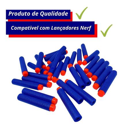 10pçs Refil Nerf Balas De Eva Com Recarga De Furo De Espuma De Recarga  Dardos Seguro Brinquedo Arma Para Nerf