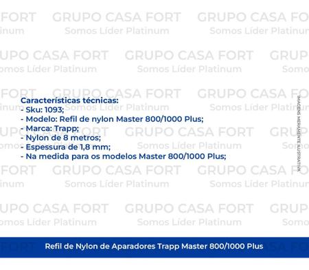 Imagem de Refil De Nylon Aparadores Trapp Master 800/1000 Plus