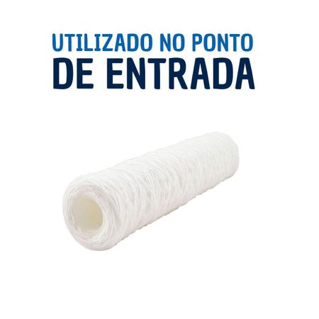 Imagem de Refil Filtro Elemento Filtrante Bobinado Cartucho 20 Micra